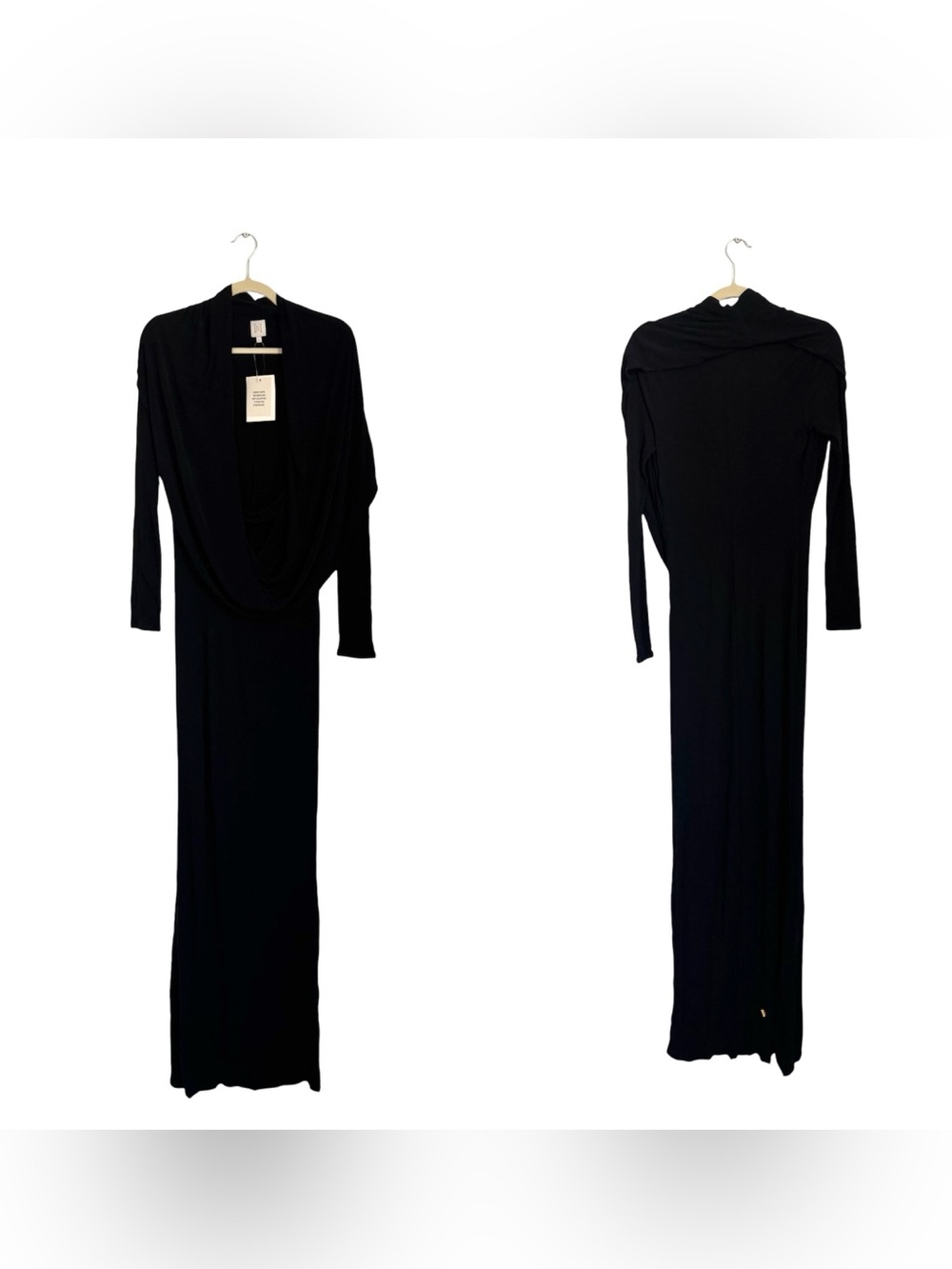 NWT HELSA SVETLANA Jersey gown in black - Picture 8 of 11